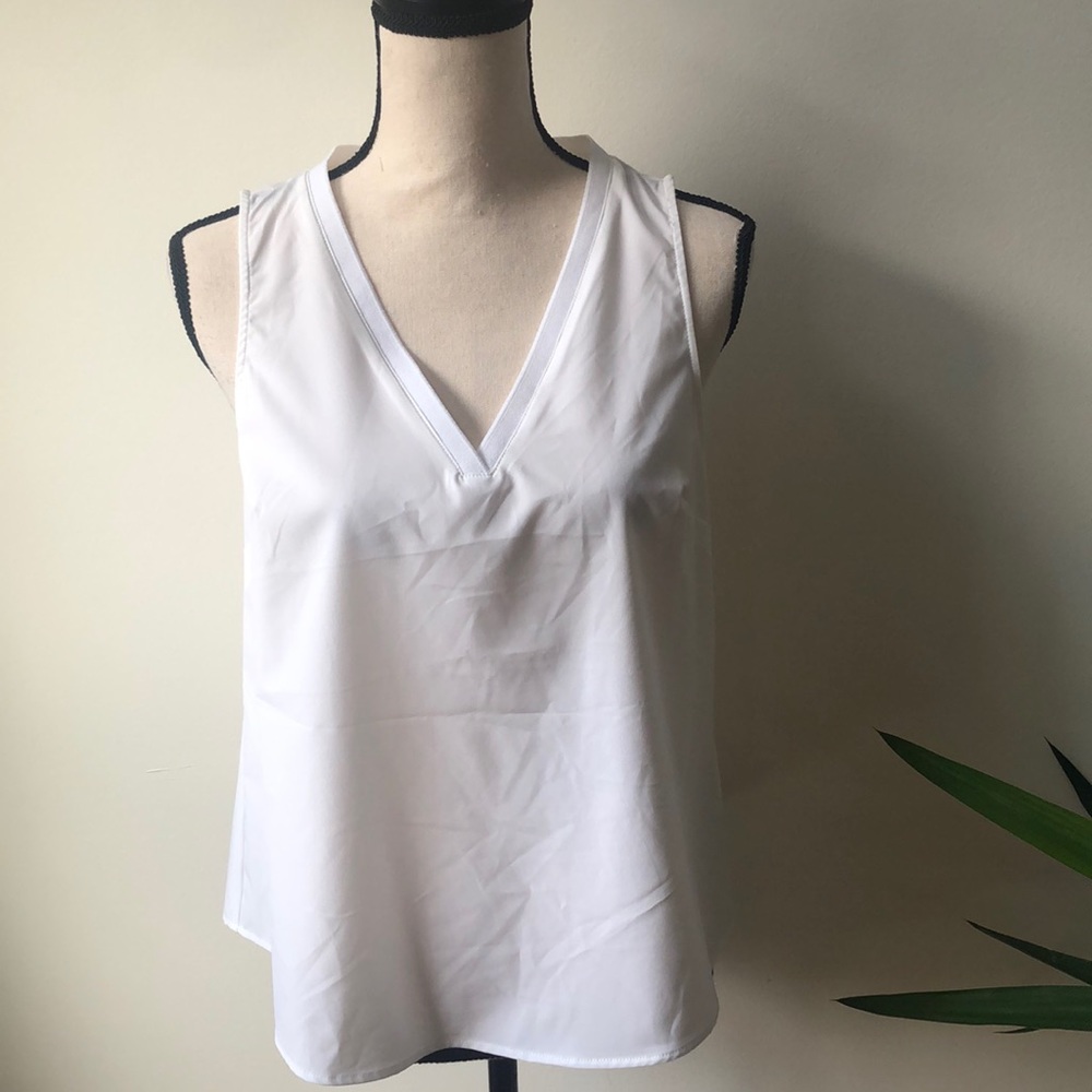 A New Day White Sleeveless Shirt